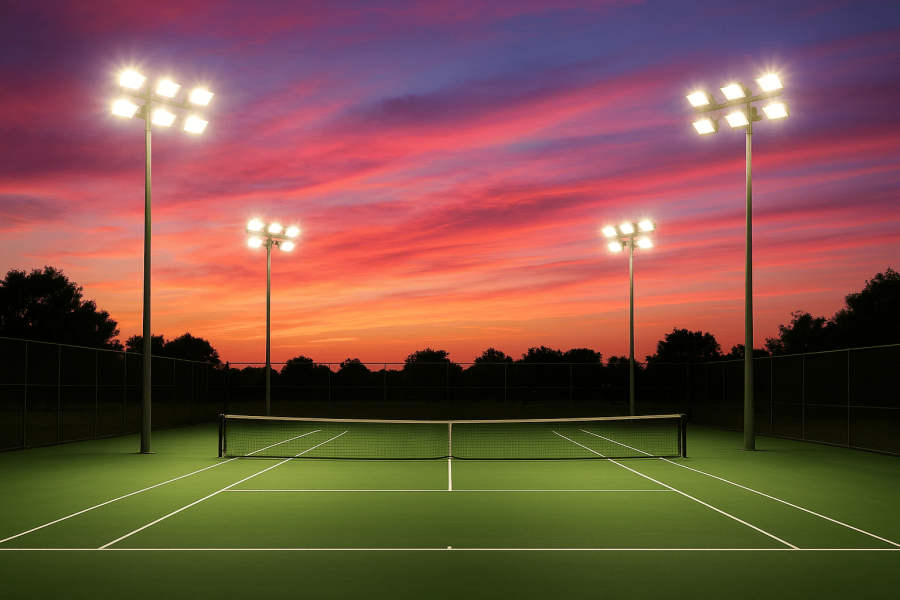 Освещение кортов